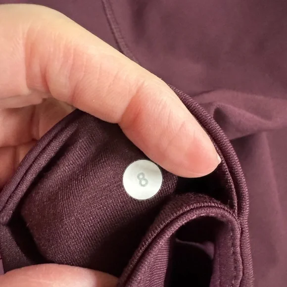 Lululemon Wunder Under Crop II Bordeaux Drama - Picture 7 of 11
